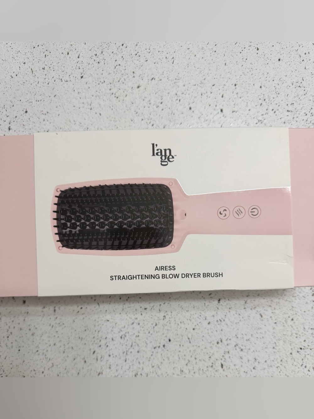 Lange Airess Pink Straightening Blow Dryer Brush